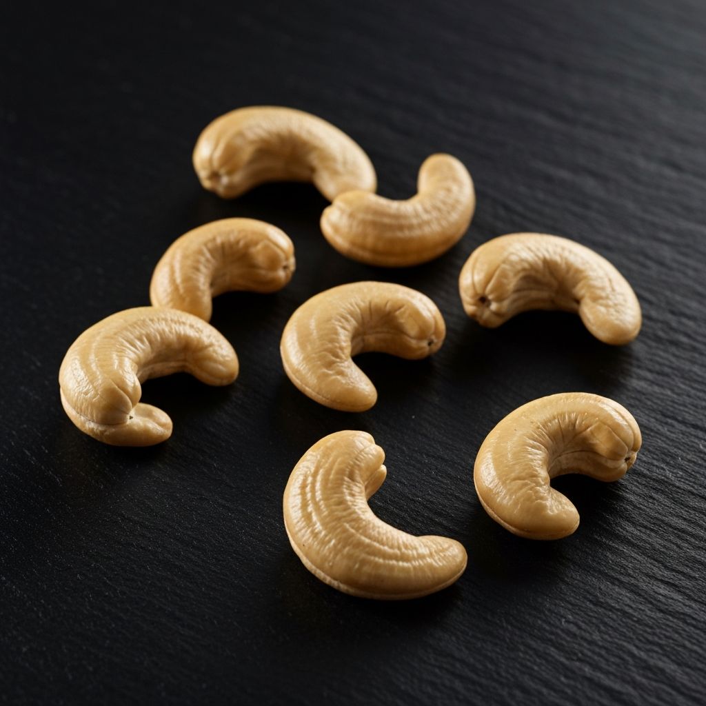 Raw cashew nuts containing magnesium and zinc
