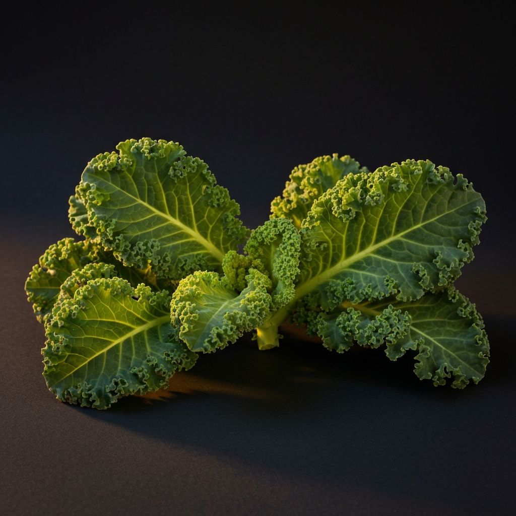 Fresh kale with vitamin K and calcium